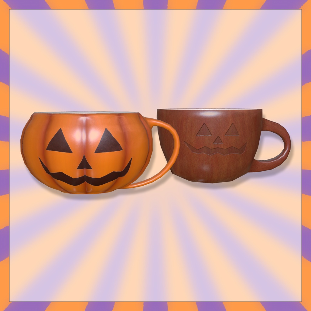 🎃 Pumpkin Cup [ハロウィンカボチャのカップ] 2種