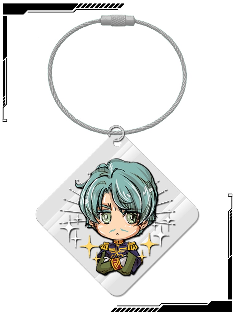 【GQ】0079大尉/きらきらアクキー