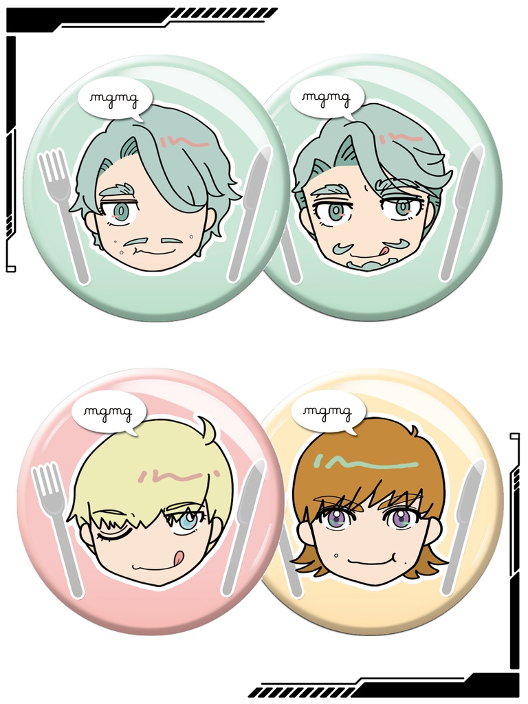 【GQ】mgmg缶バッジ