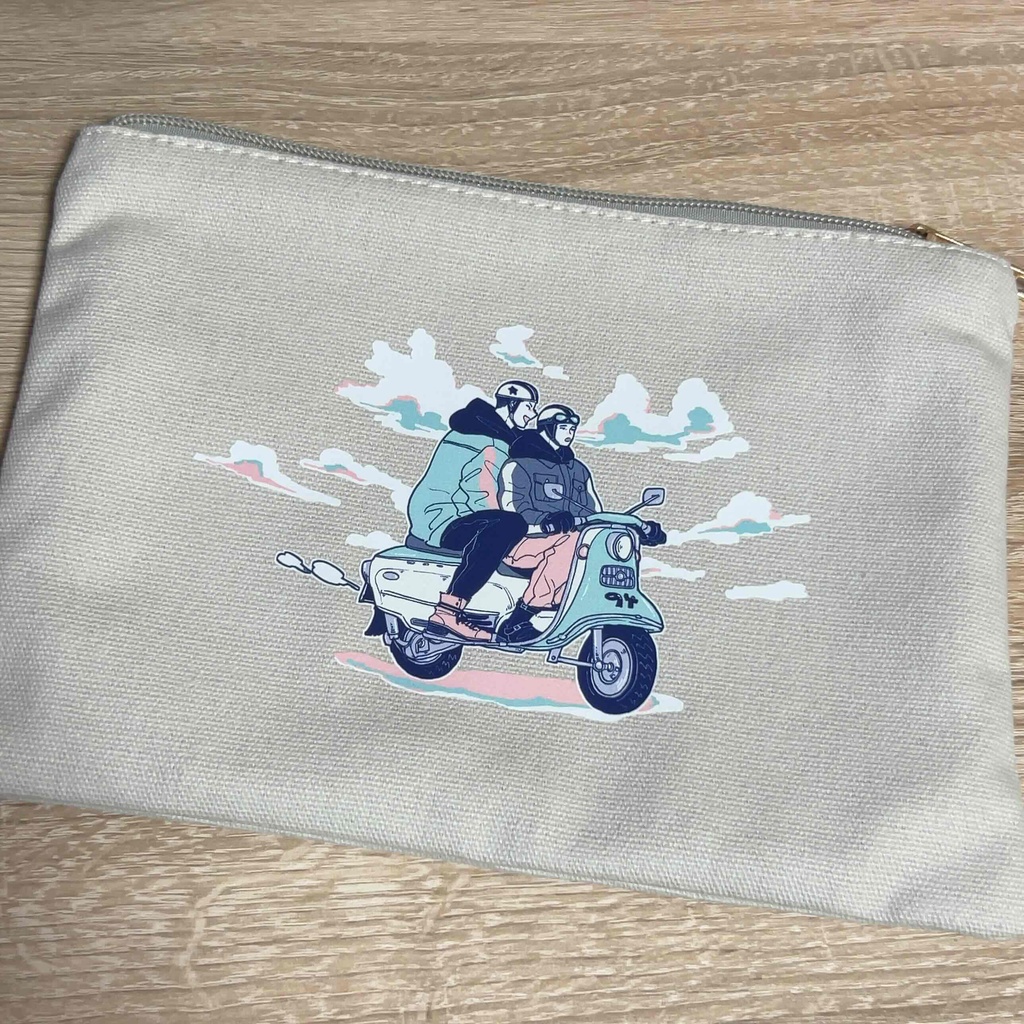 【完売】沢深フラットポーチ