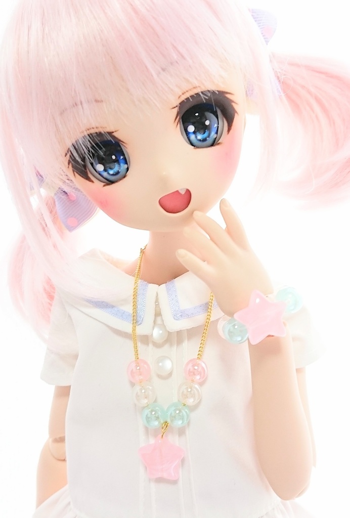 しゅがーボンボンブレスレット★ソーダ　水色　MDD・MSD・DD・SD・スマド