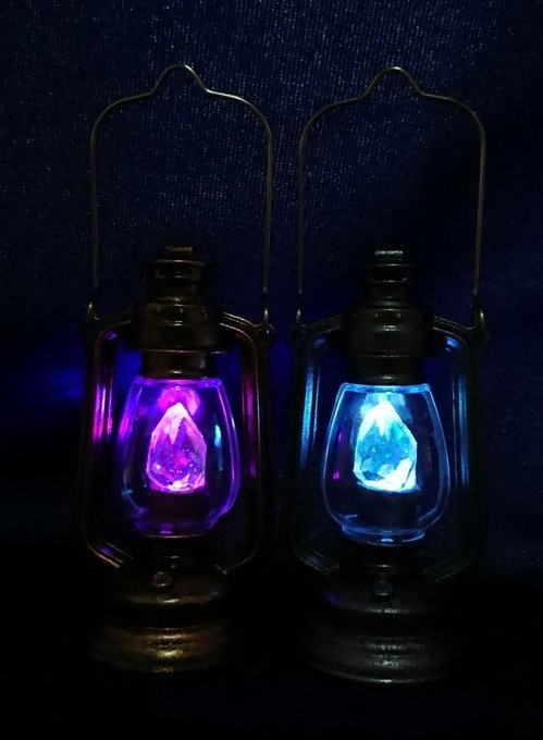 ドール用 虹色鉱石ランタン★ハーキマー カラーシフト発光 SD DD MDD MSD