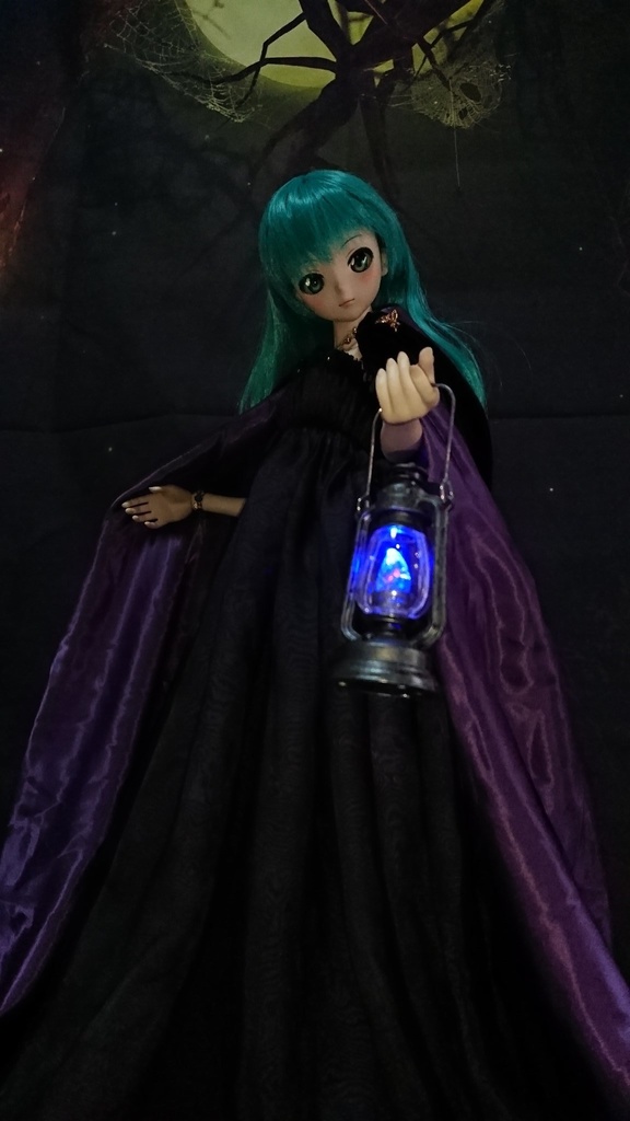 ドール用 虹色鉱石ランタン★ミニクラスター カラーシフト発光 SD DD MDD MSD