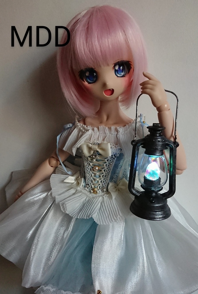 ドール用 虹色鉱石ランタン★ミニクラスター カラーシフト発光 SD DD MDD MSD