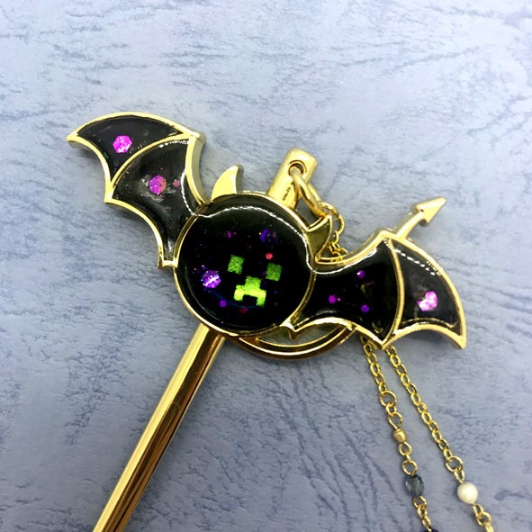 クリーパーなコウモリ かんざし