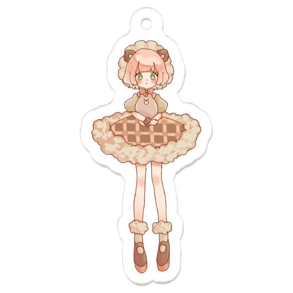くまのアクリルキーホルダー