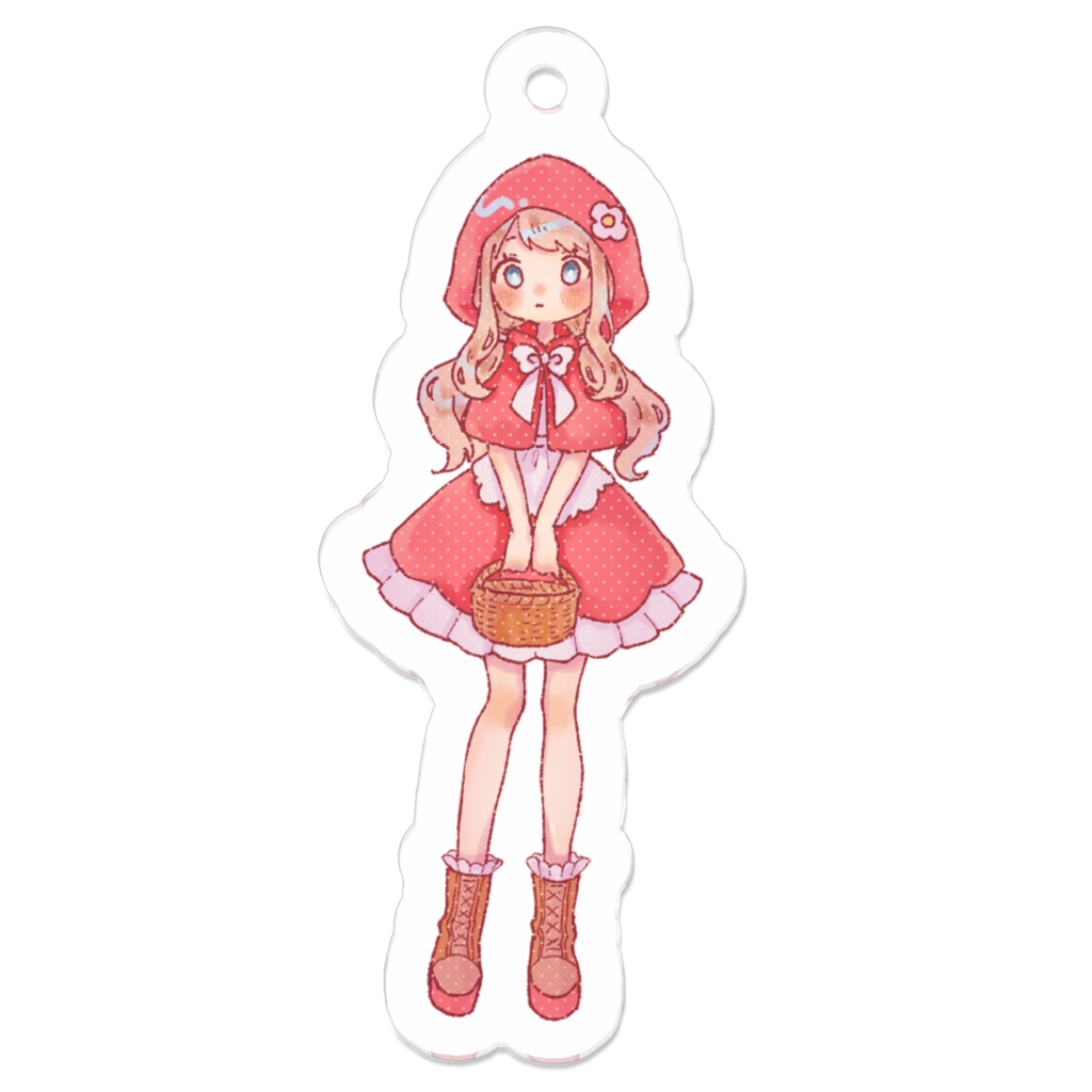 赤ずきんのアクリルキーホルダー