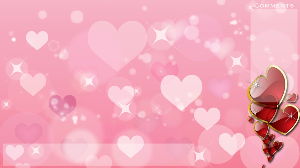 ストリーマー向け配信背景「ハート」