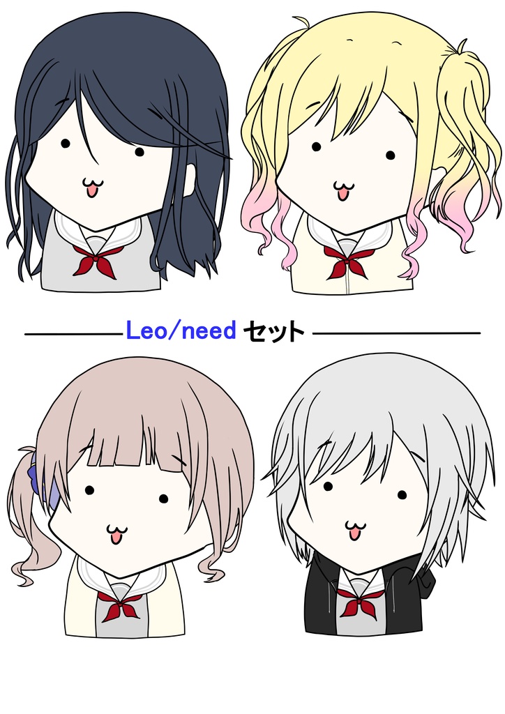 プロセカ/ひょわっとダイカットステッカー