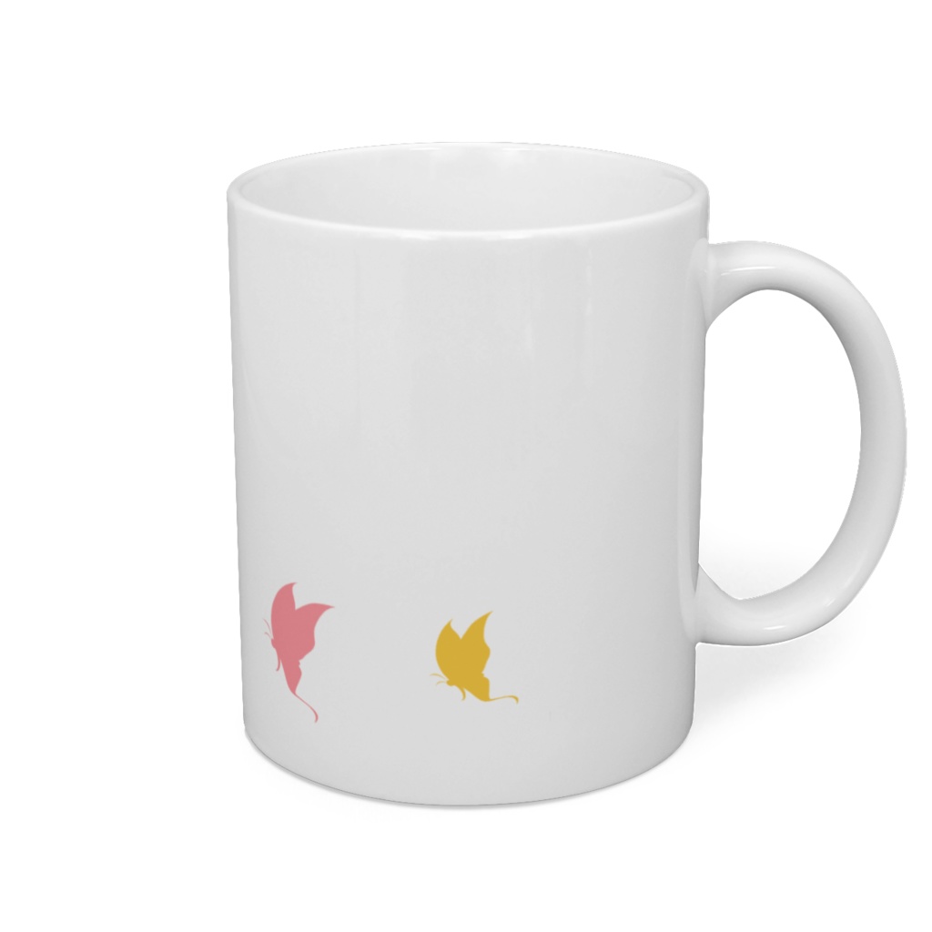 切り絵ちょうちょのマグカップ