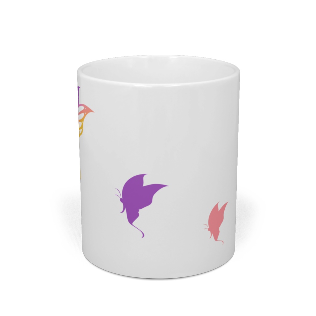 切り絵ちょうちょのマグカップ