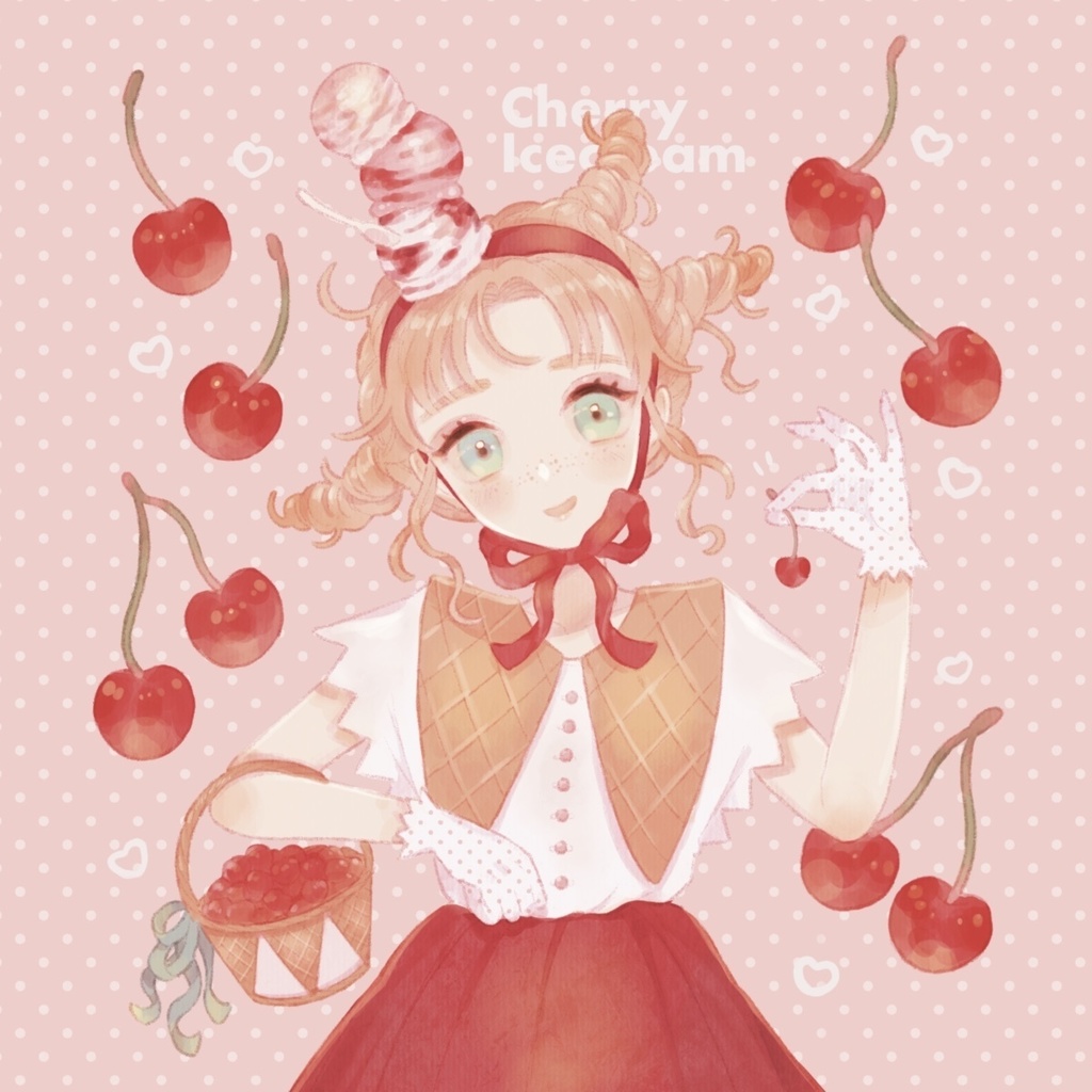 CHERRY ICECREAM ポストカード