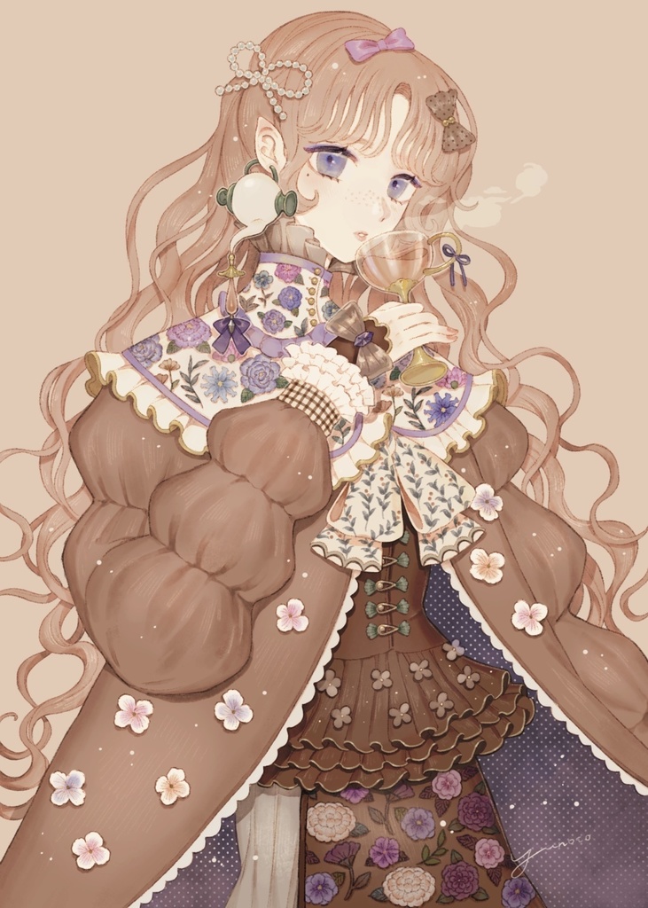 ミルクティーの魔女　ポストカード