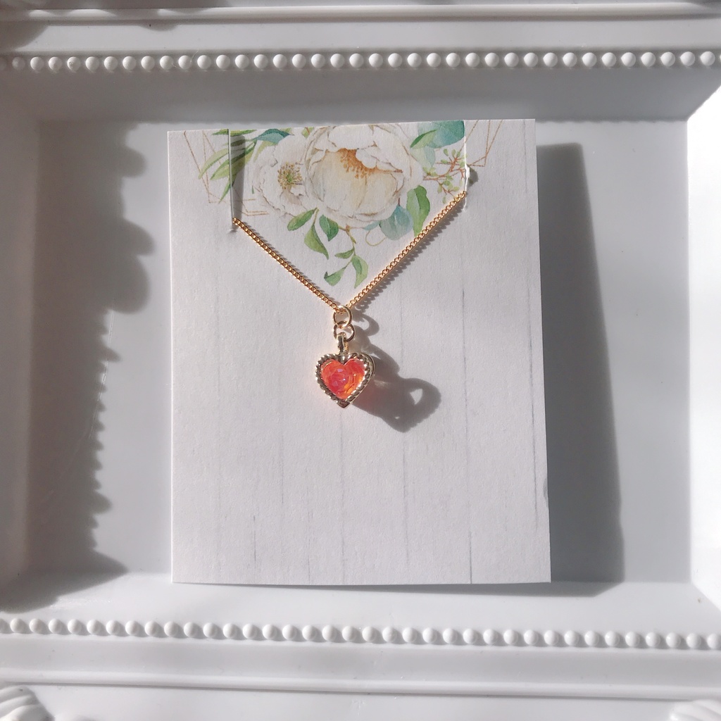 【再販あり】ハーツラビュルモチーフネックレス