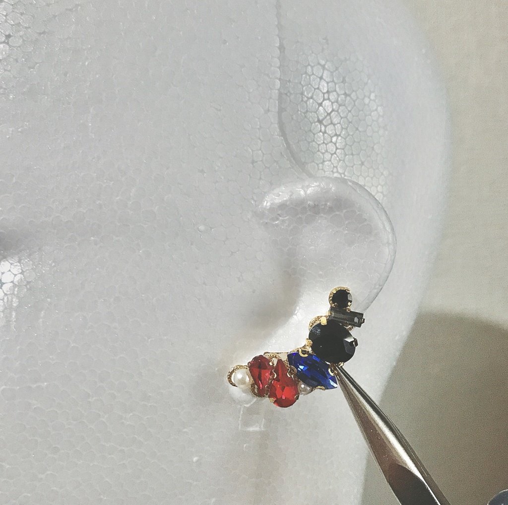 【再販無し】炎元素キャラモチーフイヤーカフ