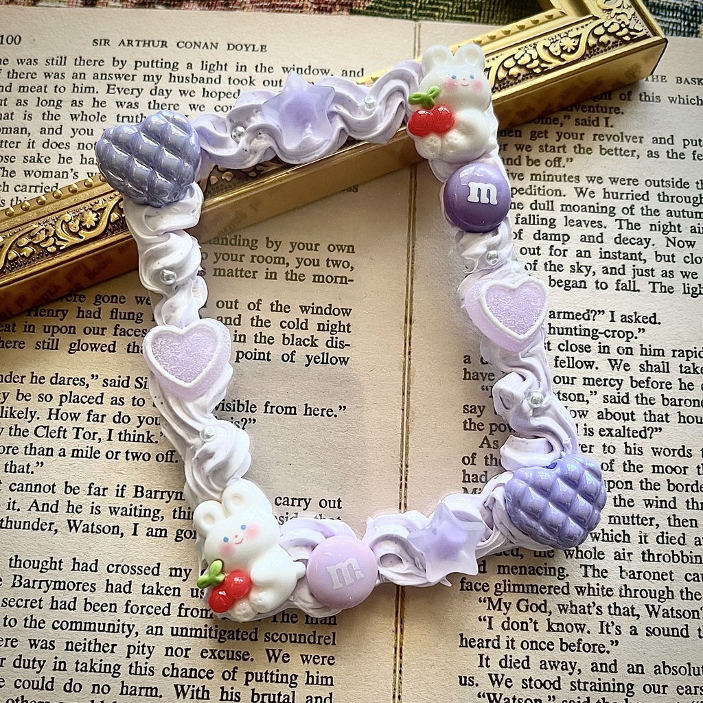 【再販無し】薄紫ホイップデコトレカケース