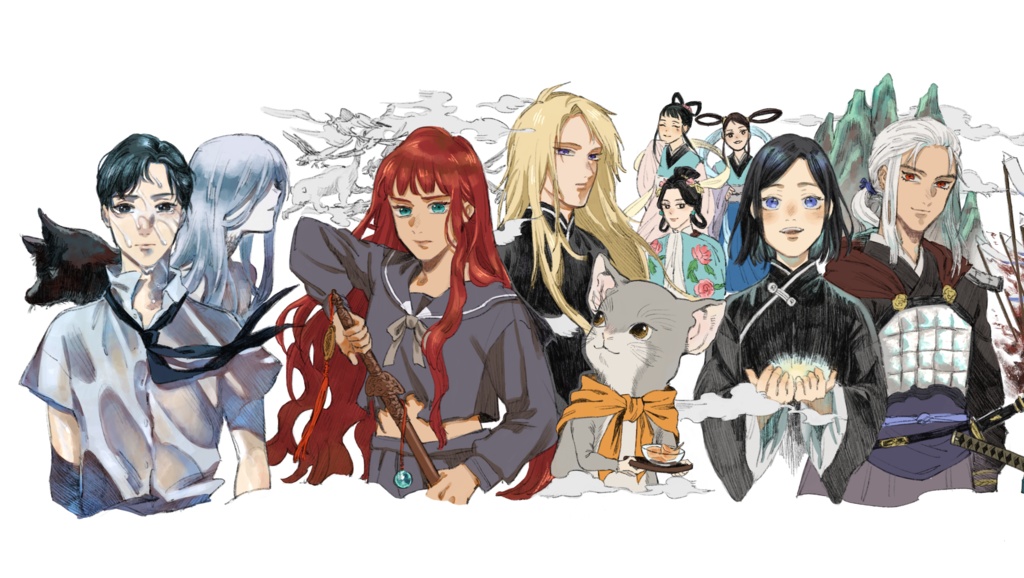 〈巻物風〉十二国記イラスト本