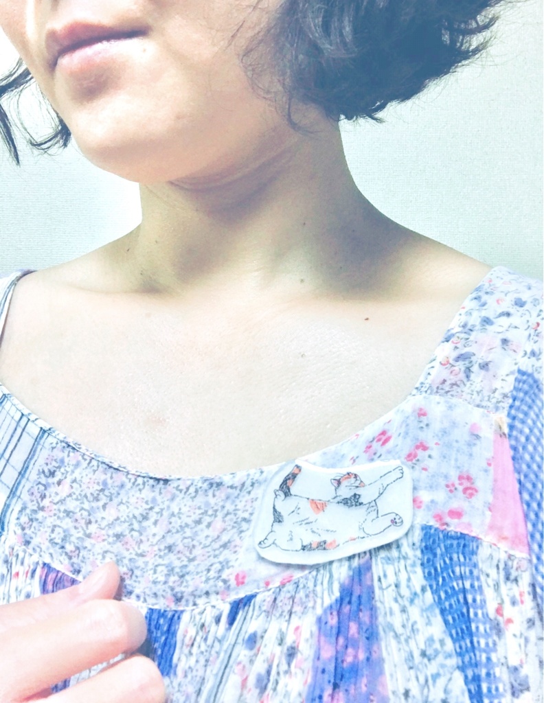 のびのび猫ブローチセット