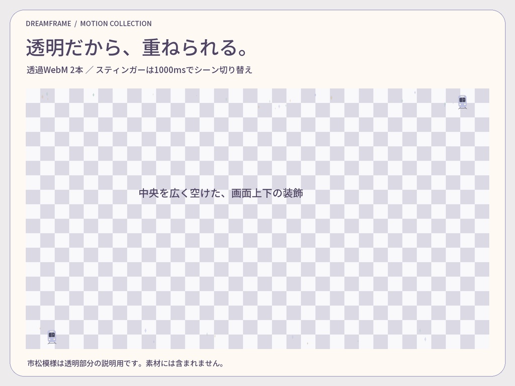 【動く配信素材6本】星めぐり急行|VTuber・OBS待機画面&透過トランジション
