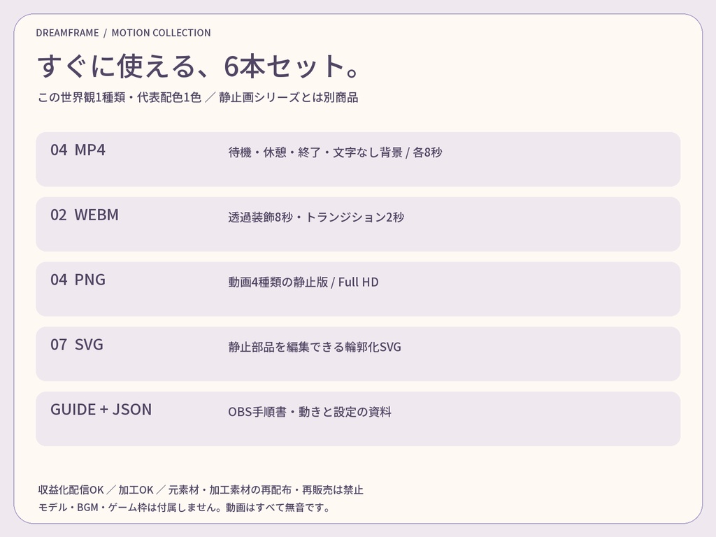 【動く配信素材6本】宇宙ダイナー|VTuber・OBS待機画面&透過トランジション