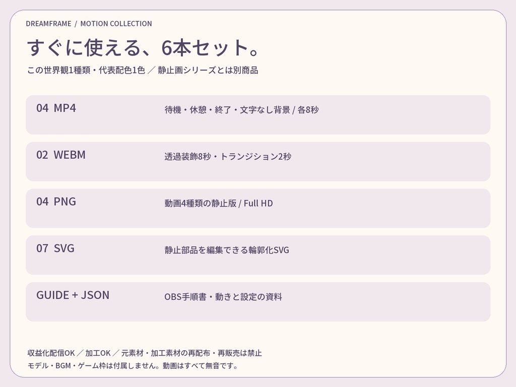 【動く配信素材6本】ラベンダー香水店|VTuber・OBS待機画面&透過トランジション