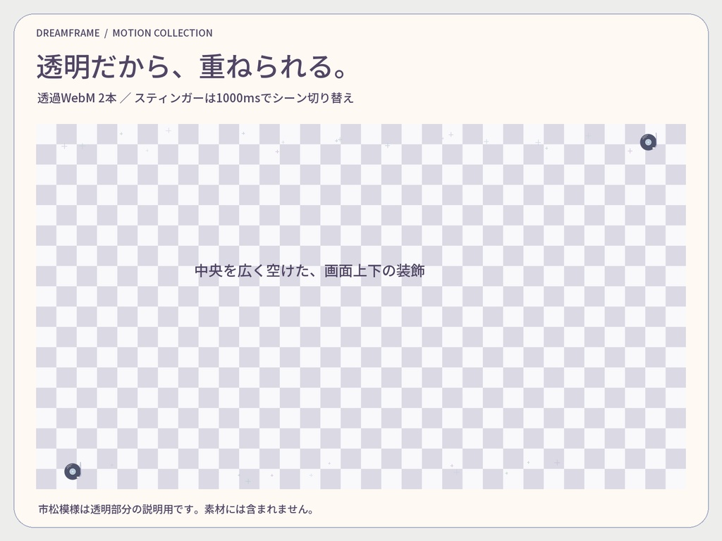【動く配信素材6本】雨音レコード|VTuber・OBS待機画面&透過トランジション