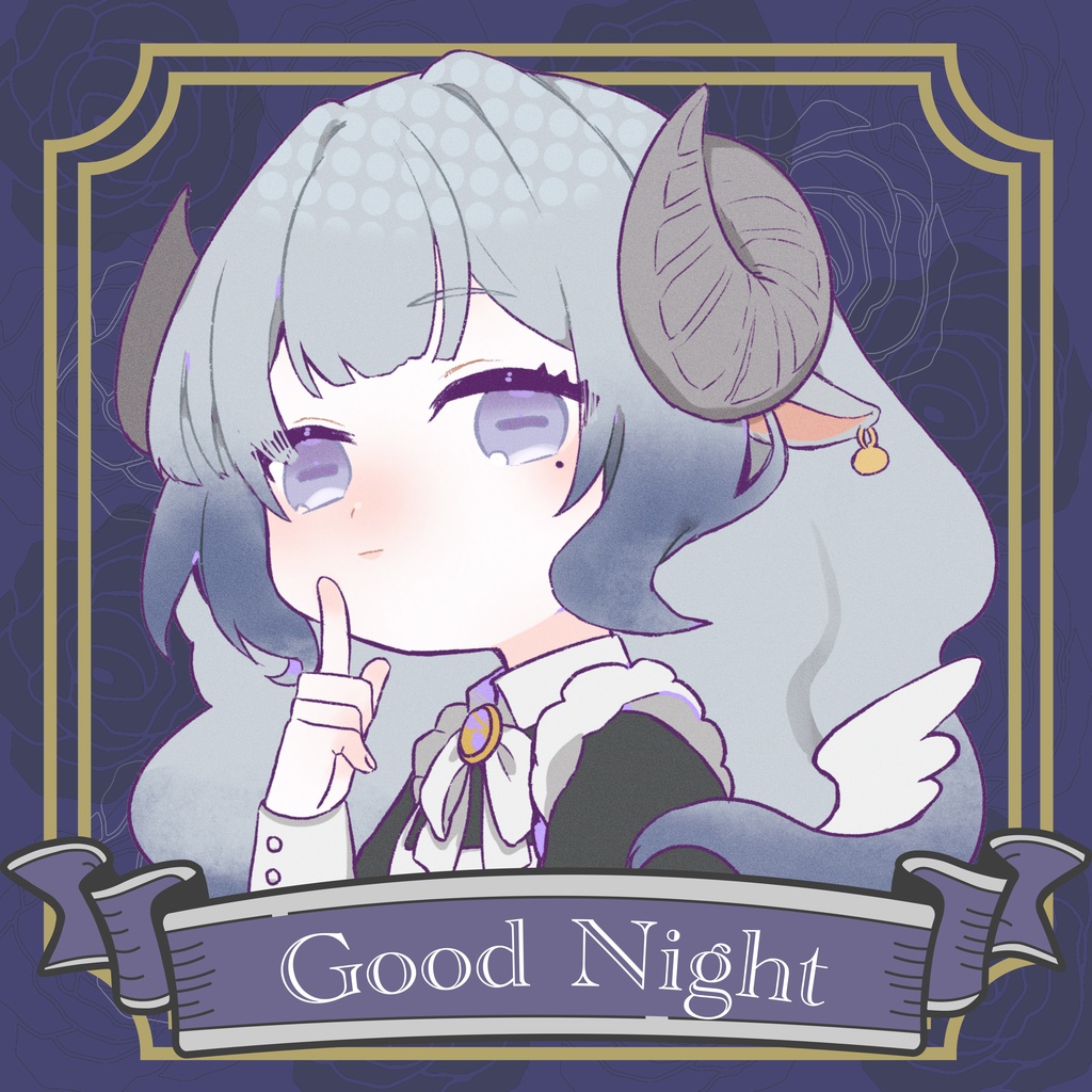 おやすみVtuber素材