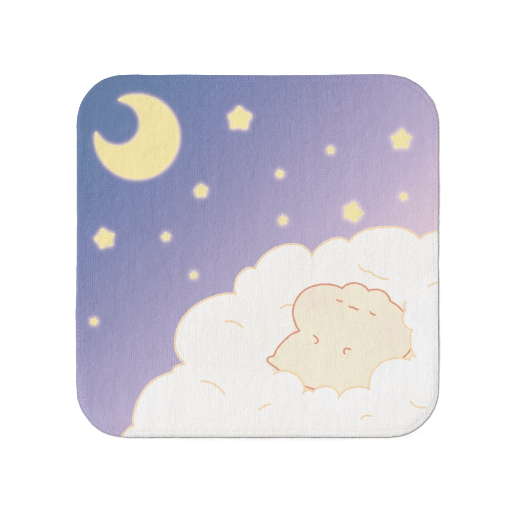 ハムのハンカチタオル~ふわふわ雲の上~