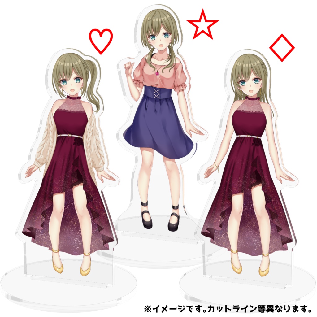 みかみ茉姫♡ドレス衣装♢アクリルスタンド