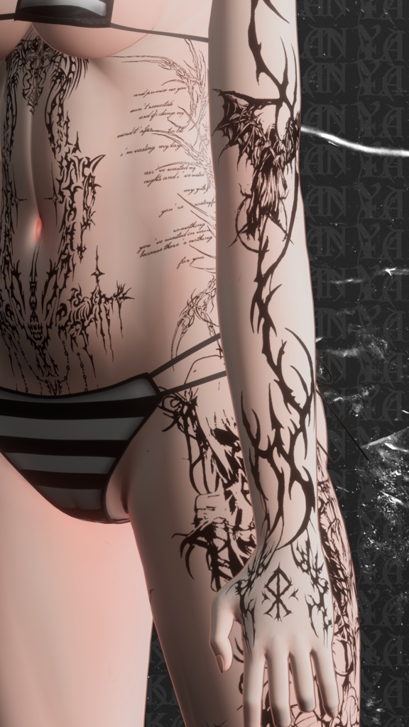 Manuka Digital Sigilism Tattoos デジタルシジリズム - 入れ墨「マヌカ」