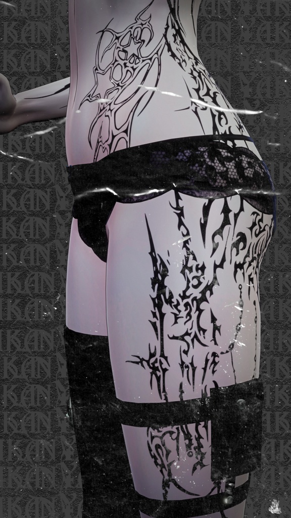 Lasyusha Cyber Tribal Tattoos ラシューシャ サイバー トライバル タトゥー