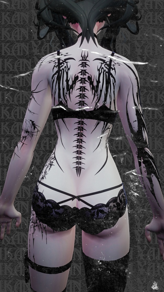 Lasyusha Cyber Tribal Tattoos ラシューシャ サイバー トライバル タトゥー