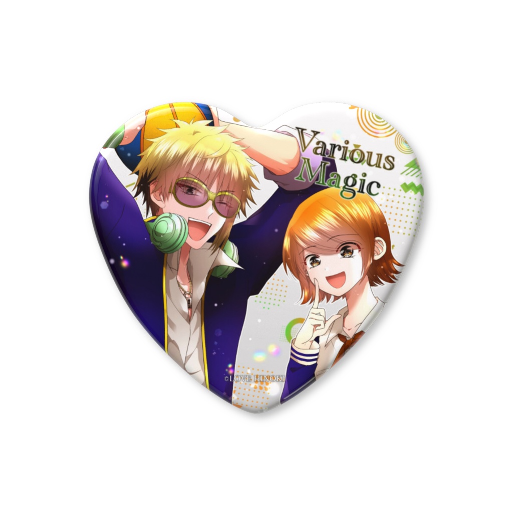 瑠衣&白鐚 第3話表紙ver.ハート缶バッジ