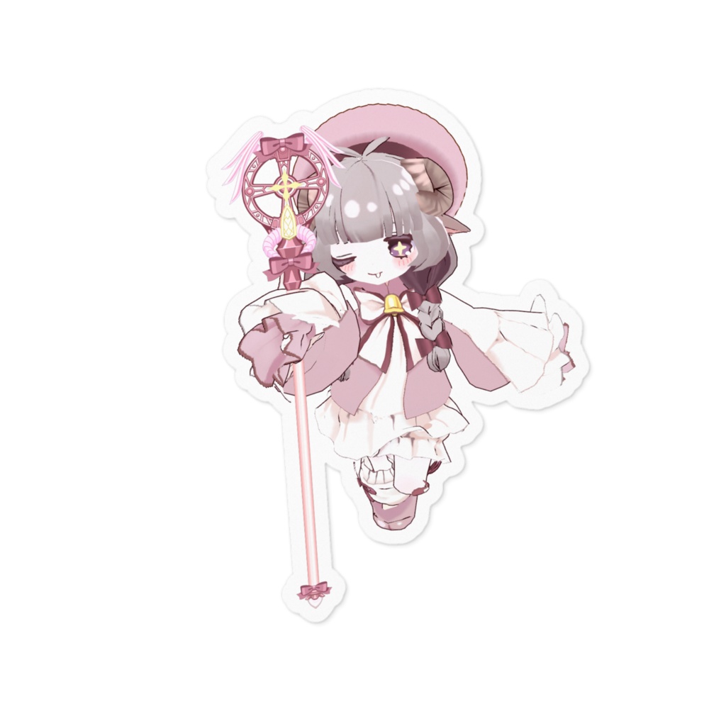 魔法少女3Dモデルあずちゃ。すてっかー
