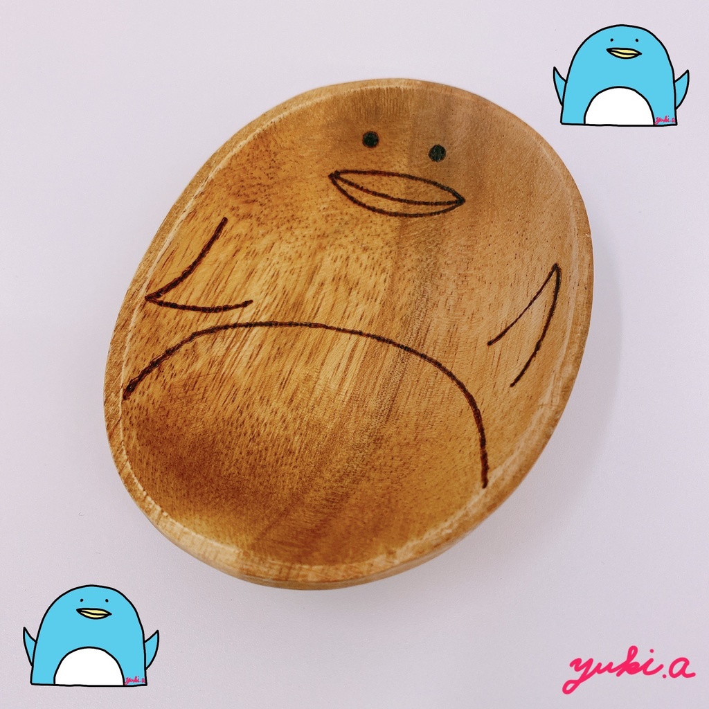 【楕円のお皿】ぺんぎんさん