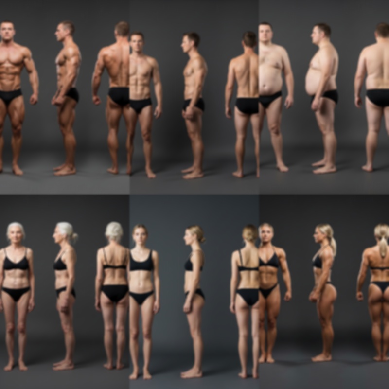 【AI生成】人物のリファレンス三面図【白人男女パック】