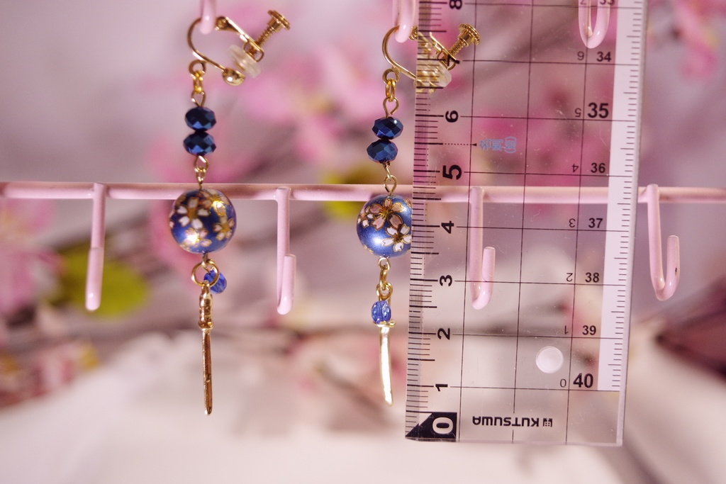 桜と刃 イヤリング・ピアス