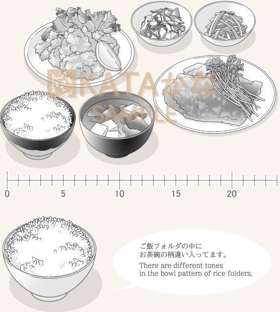 和食素材集2(クリスタ/PSD/PNG)