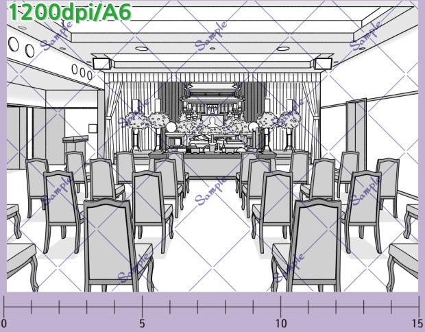 葬儀場(クリスタ/PSD/PNG)