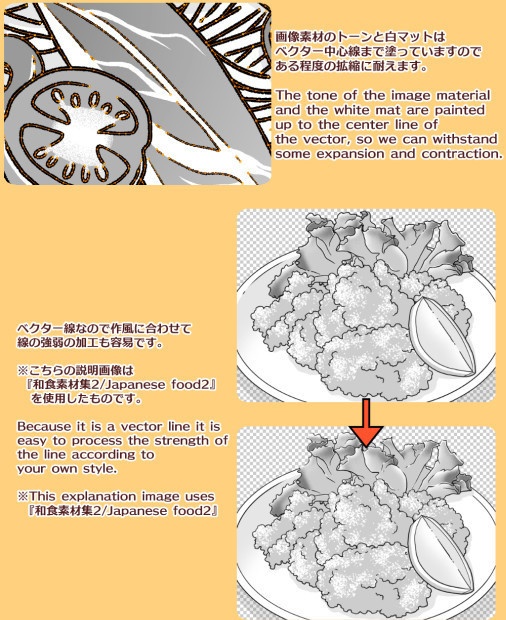 洋食素材集(クリスタ/PSD/PNG)