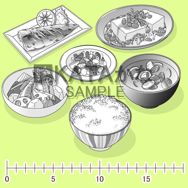 和食素材集(クリスタ/PSD/PNG)