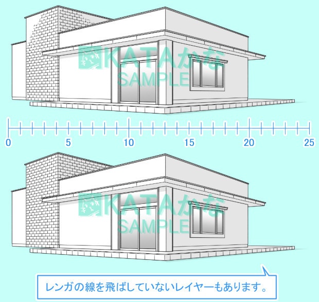 医院・薬局・店舗外観(クリスタ/PSD/PNG)