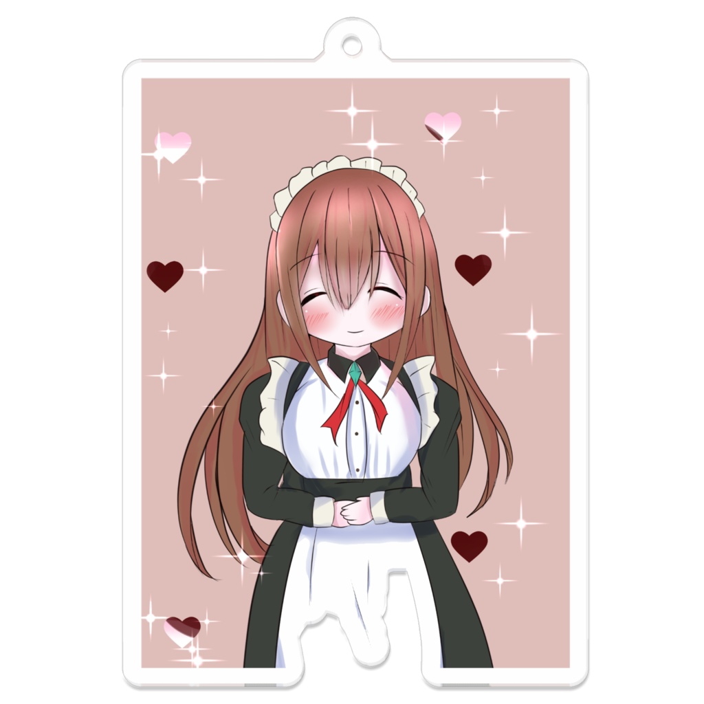 メイドお姉さんのアクリルキーホルダー