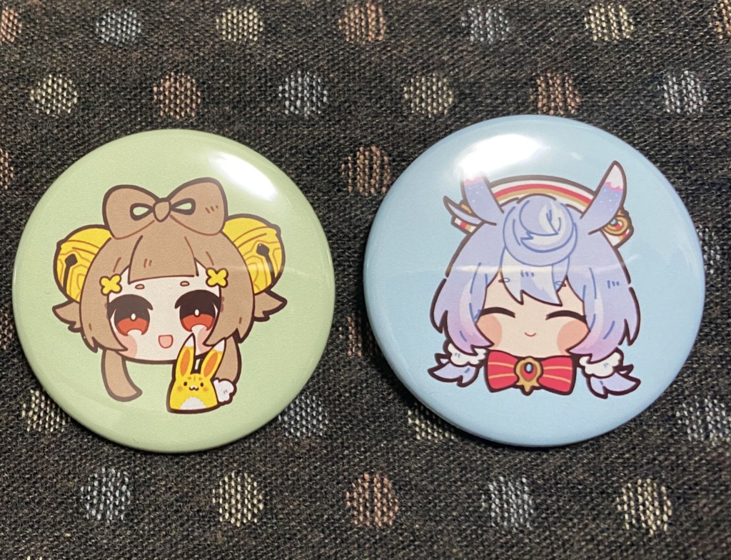 【ヨォーヨ/シグウィン】キラキラステッカー&缶バッジセット