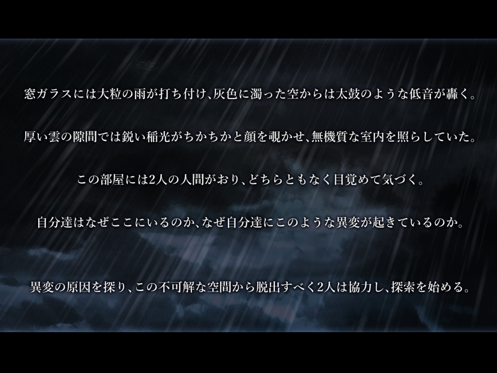 CoC6版シナリオ 雷雨に夢想