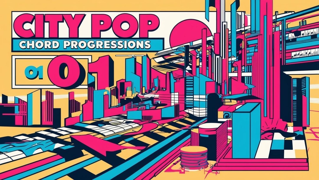 【City Pop Chord Progressions 01】シティポップ コード進行 MIDI&WAV サンプルパック