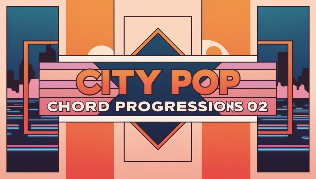 【City Pop Chord Progressions 02】シティポップ コード進行 MIDI&WAV サンプルパック