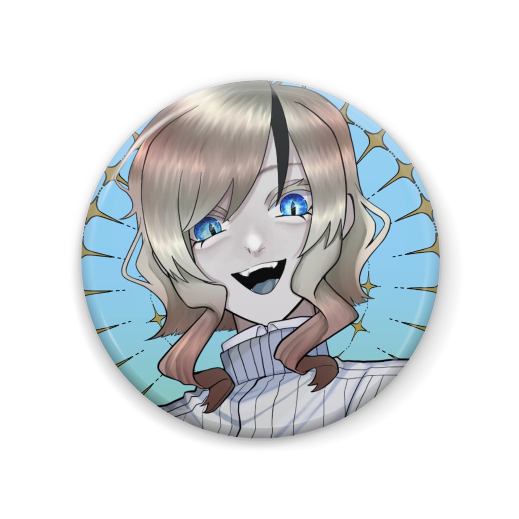 立ち絵缶バッジ(凰音シキ-鳥兜-)