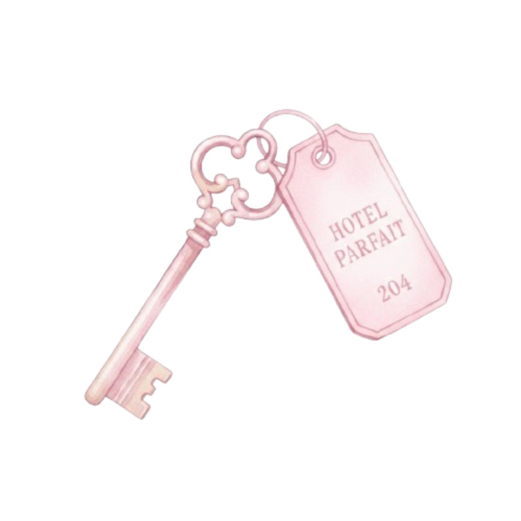 水彩ピンクのアンティークで可愛い旅行クリップアート10セット(PNG透過)