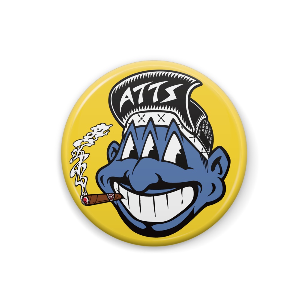 三つ目 INDIANS（缶バッヂ 25mm）